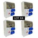 Lot X4 Coffret chantier 230v ABS - 4 PC 2P+T 16A