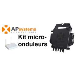 Kit micro-onduleur APSYSTEMS 2 Panneaux.