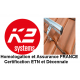 K2 Systems - fixation tuiles - 1x 2 panneaux en portrait