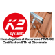 K2 Systems - fixation tuiles - 2x 4 panneaux en portrait