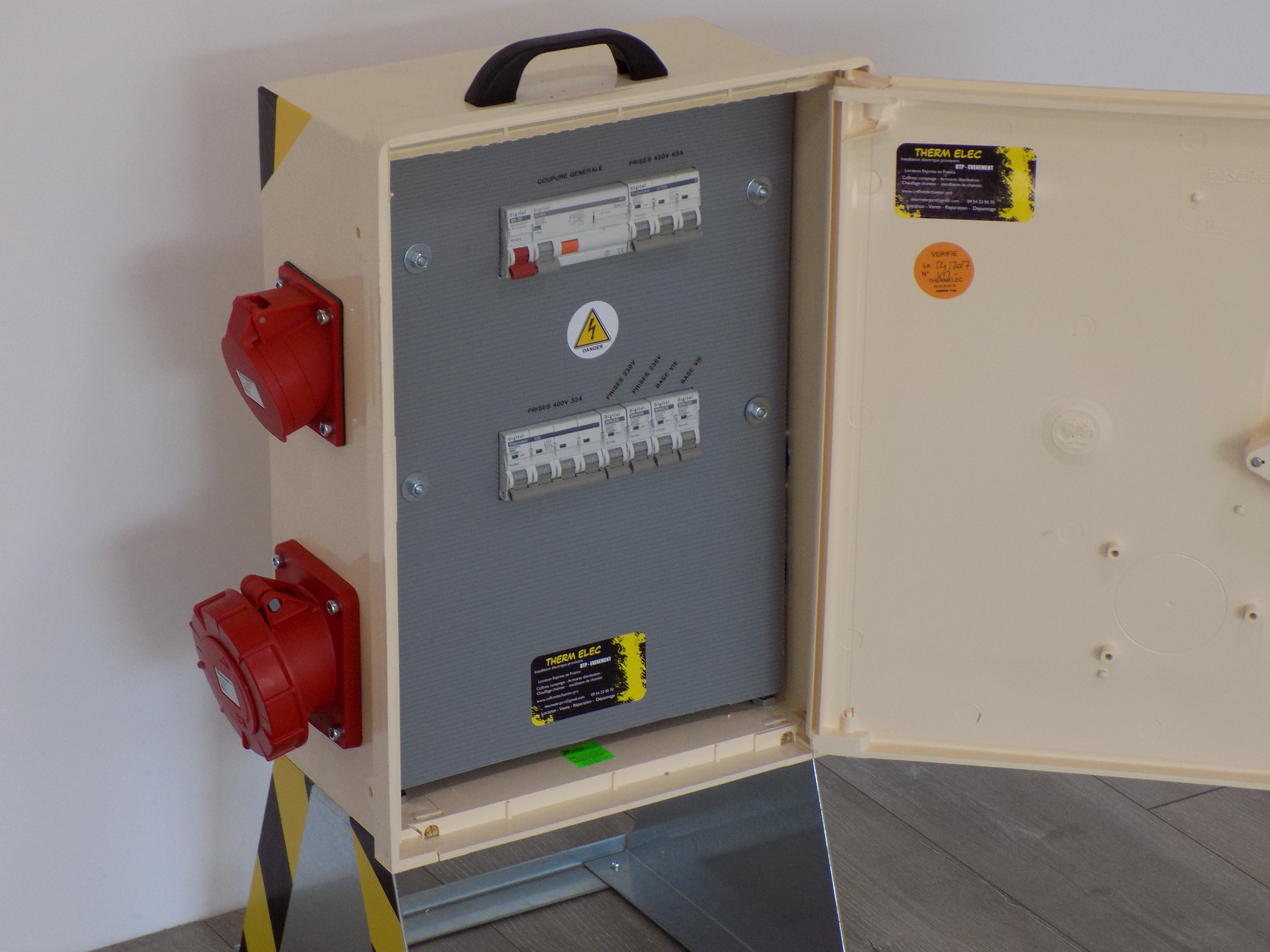 Coffret de chantier et compteur de chantier conforme EDF ENEDIS, li...