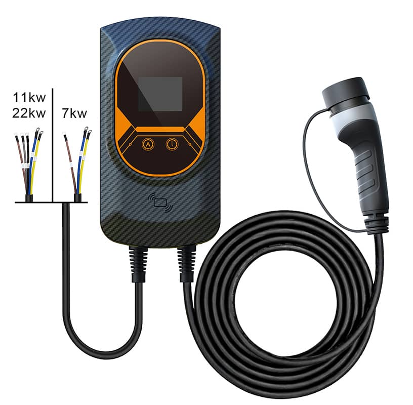 Hengyi - Borne de recharge murale rapide domestique de qualité fiable type  1 type 2 pour véhicules électriques monophasé